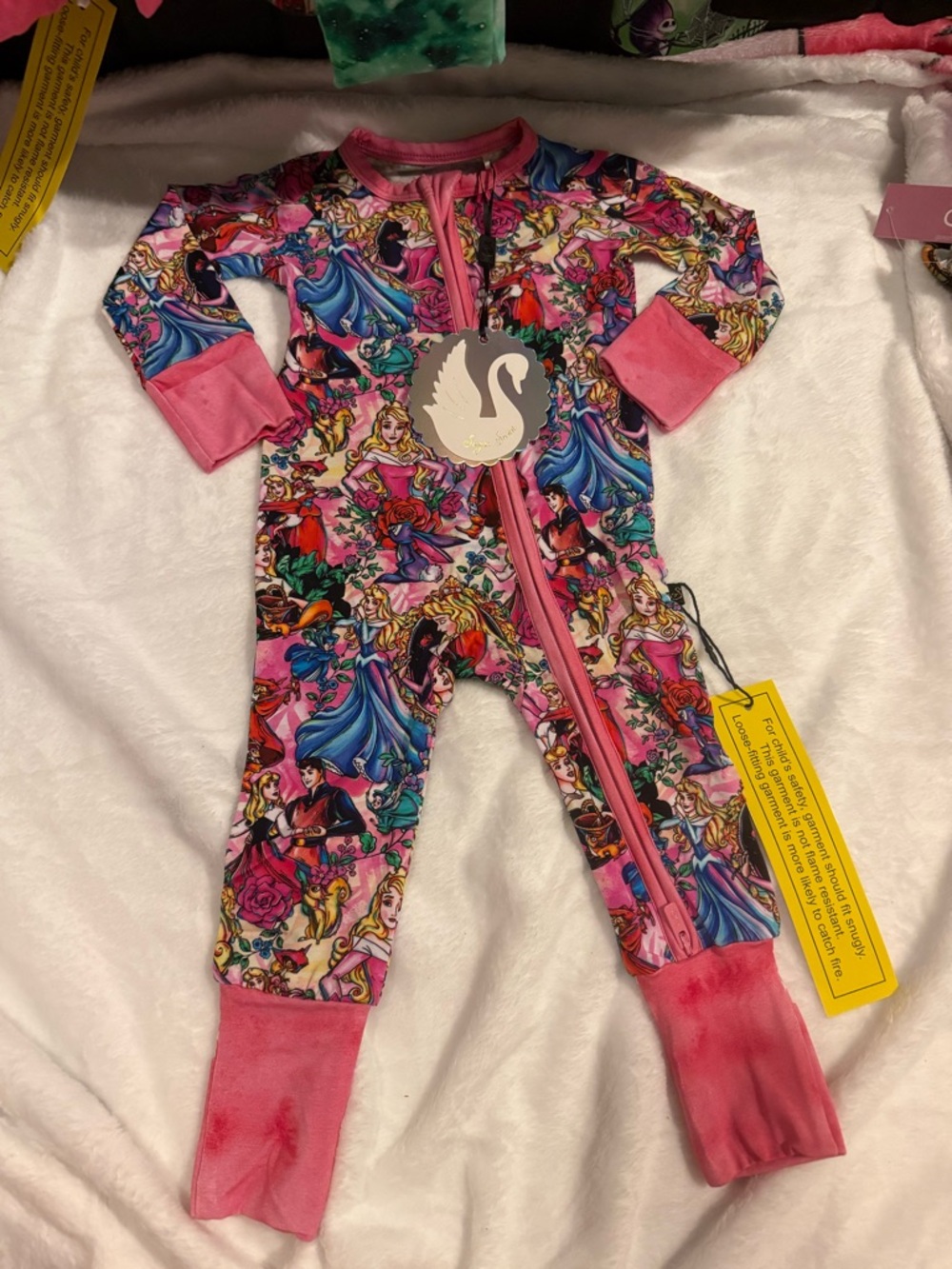 Sugar Swan 0/3 Aurora Bamboo Zippy *New with Tags*